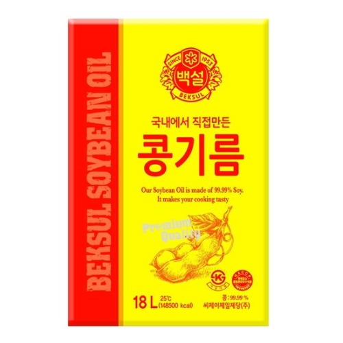백설 콩기름 18L