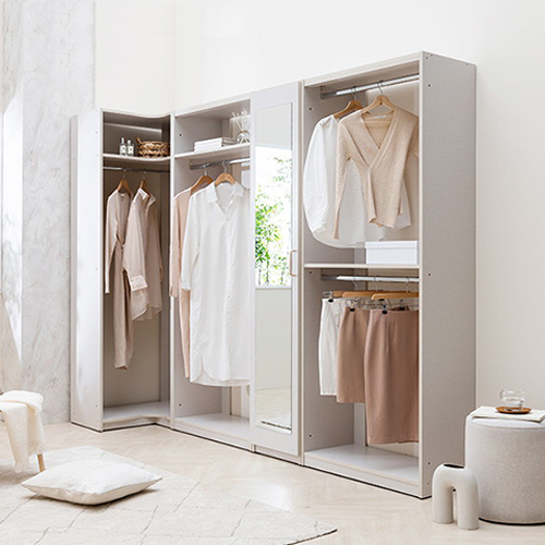 레이디가구  이안 코너형 B세트 드레스룸 2800