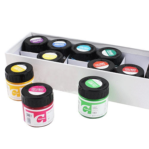 신한화구 컬러리스트 실기전용 포스터컬러 40ml [12색]