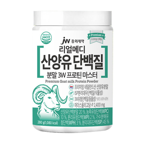 JW중외제약 리얼메디 산양유 단백질 3W 프로틴 마스터 280g