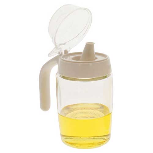 시노글라스 원터치뚜껑 오일병 화이트 250ml [1개]