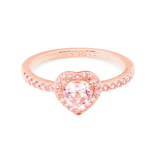 판도라 스파클링 엘레베이티드 하트 링_188421C04