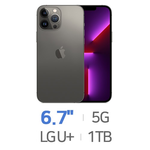 Apple 아이폰13 프로 맥스 1TB, LG U+ 완납[번호이동, 선택약정]
