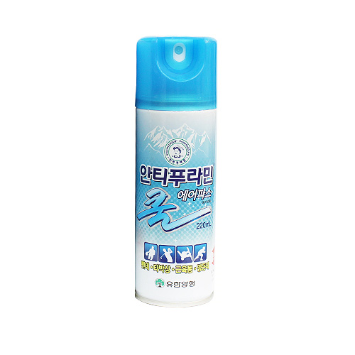 유한양행 안티푸라민 쿨 에어파스 220ml