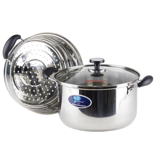 키친아트  아티스트 2단 찜냄비