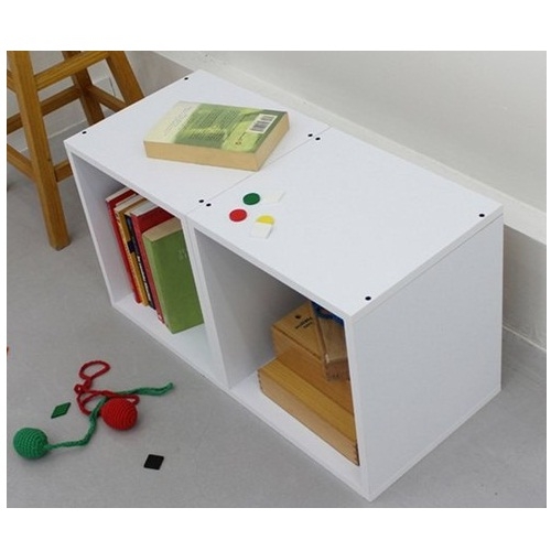 프라이드리빙 화이트공간박스 (오픈형2개)