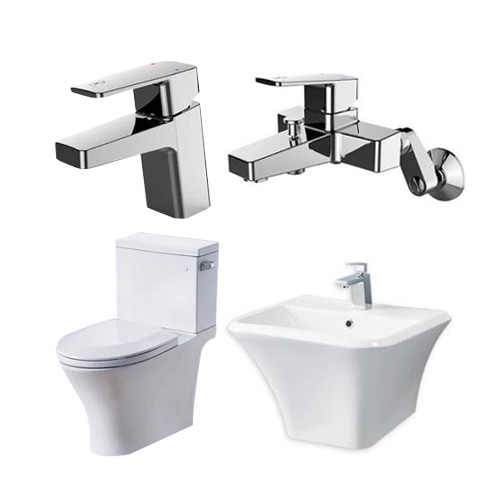 로얄앤컴퍼니  로얄Q 양변기+세면기+수전+샤워수전 세트