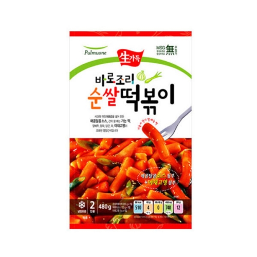 풀무원 생가득 바로조리 순쌀 떡볶이 480g [1개]