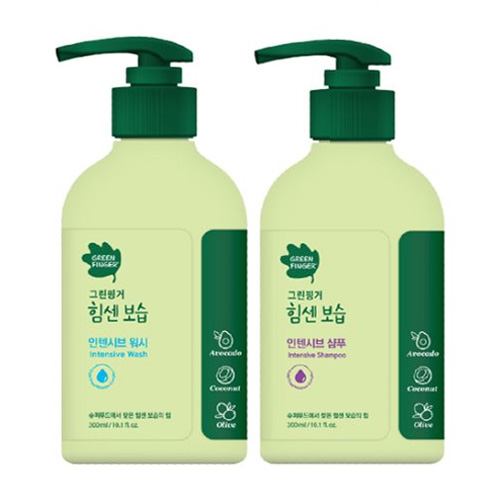 그린핑거 힘센보습 인텐시브 워시+샴푸 2종세트