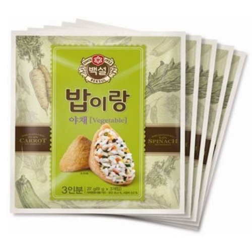 CJ제일제당 백설 밥이랑 야채 27g