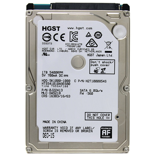HGST 트래블스타 5K1000 SATA3