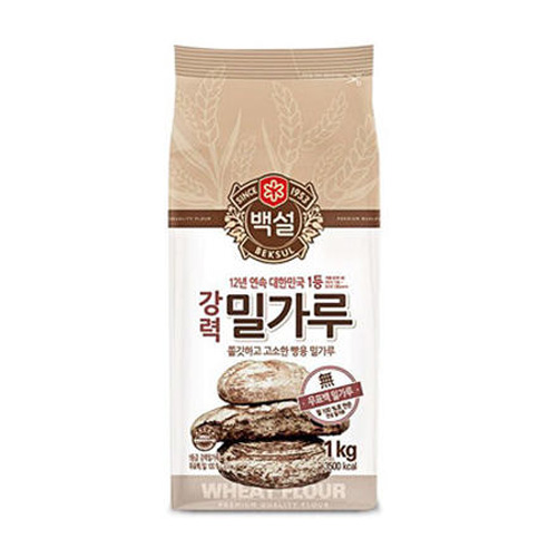 백설 강력 밀가루 1kg