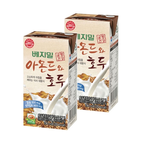 정식품  아몬드와 호두 베지밀 190ml