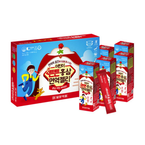 일양약품 어린이 튼튼 홍삼 면역젤리 15g 50포