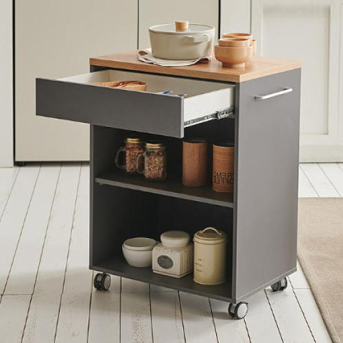 나무뜰 올리브 서랍형 조리대 이동식 홈바 600