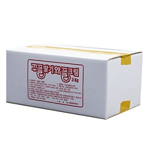 한국이안스  꾸플 딸기 와플크림 3kg