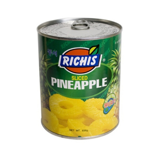 동서식품 리치스 파인애플 슬라이스 836g