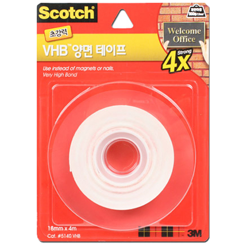 3M 스카치 VHB 양면테이프 5140  18mm x 4m