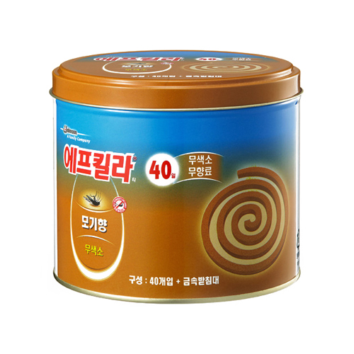 에프킬라 모기향 내추럴 캔코일 40개입