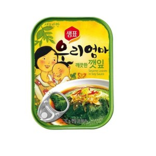 샘표식품 우리엄마 깨끗한 깻잎 70g [1개]