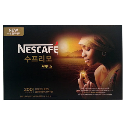 네슬레 네스카페 수프리모 커피믹스 200개입 선물세트[1개]