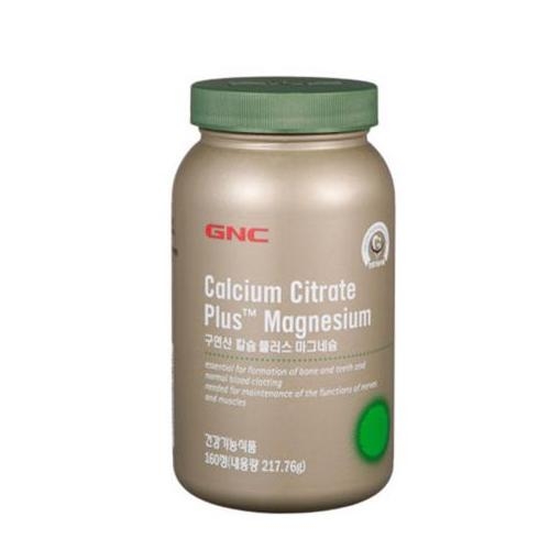 GNC 구연산 칼슘 플러스 마그네슘 160정