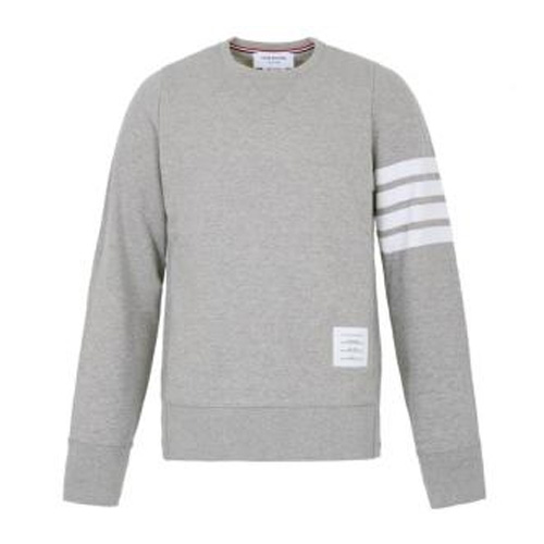 톰브라운 남녀공용 사선 완장 맨투맨_MJT021H 00535