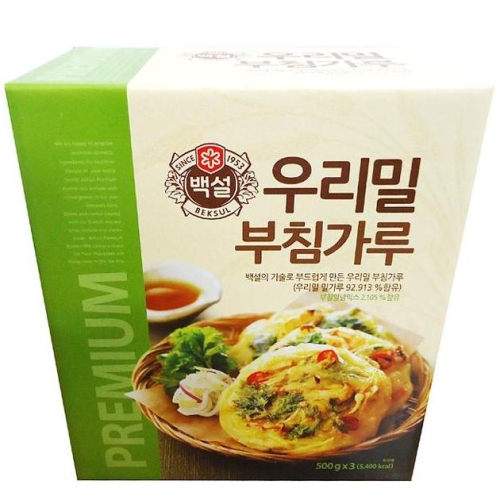 백설 우리밀 부침가루 500g