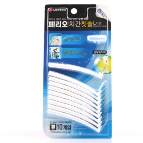 LG생활건강 페리오 L자형 치간칫솔 SS 10개입