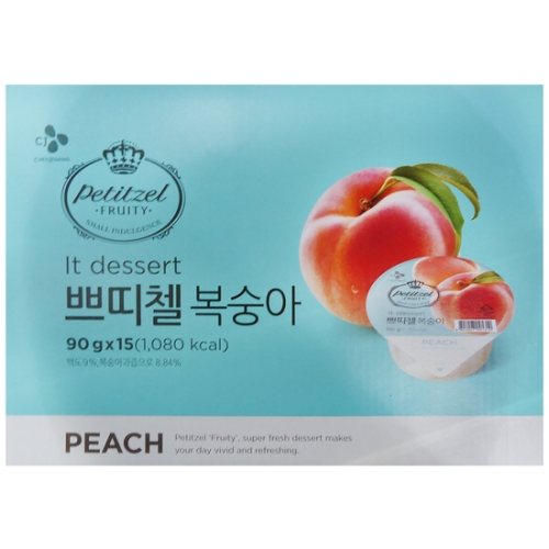 CJ제일제당 쁘띠첼 복숭아 90g [15개]