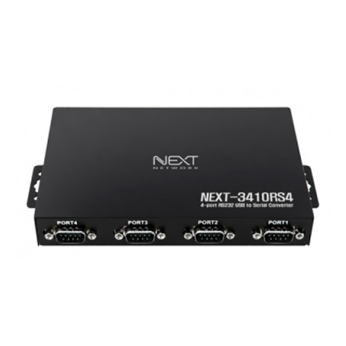이지넷유비쿼터스 넥스트 4포트 RS232 to USB2.0 시리얼 컨버터 (NEXT-3410RS4)