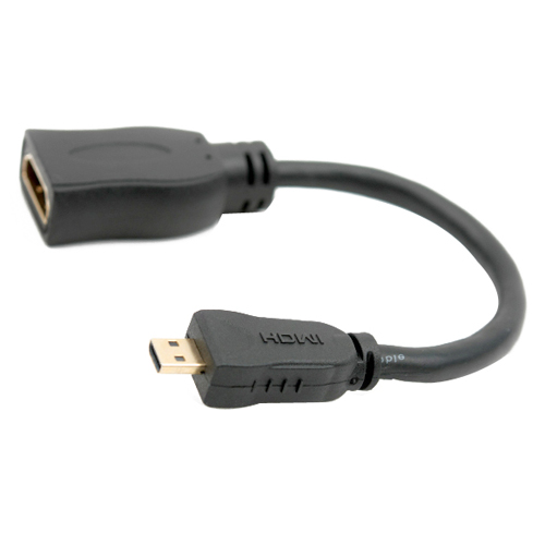 라이트컴 Coms HDMI to Micro HDMI M-F 케이블형 변환 케이블젠더 [0.15m]