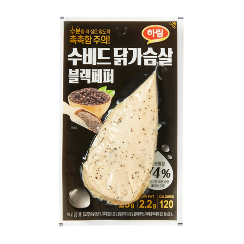 하림  수비드 닭가슴살 블랙페퍼 100g