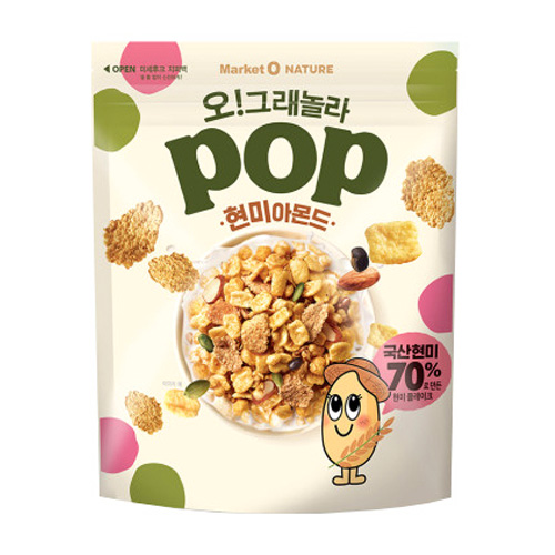 오리온 마켓오 오 그래놀라팝 현미 아몬드 340g