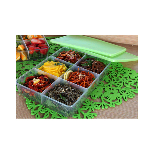 실리쿡 냉동실 문짝 수납용기 납작이 1호 1.2L