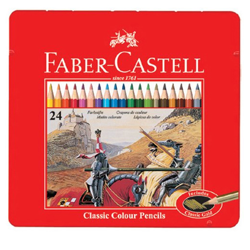 파버카스텔  유성 색연필 틴케이스