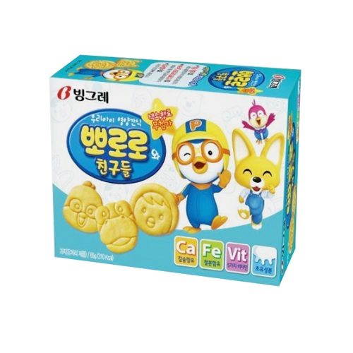  빙그레 뽀로로와 친구들 플레인 65g [20개]