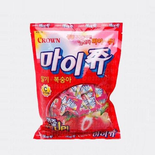 크라운제과 마이쮸 딸기맛+복숭아맛 328g[1개]