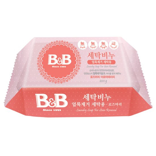  B&B 세탁비누 얼룩제거 로즈마리 200g[1개]