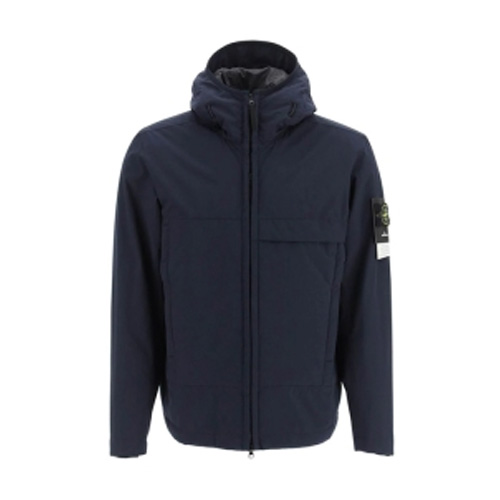 스톤아일랜드 와펜 패치 소프트 쉘 후드 자켓_771540527 V0020