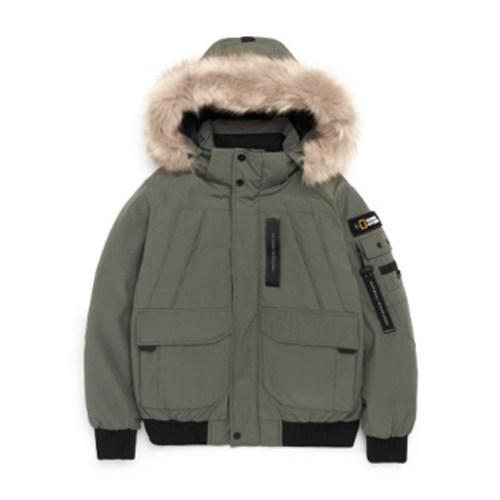 내셔널지오그래픽  타루가 퍼 트리밍 후디 구스다운 점퍼 N224MDW930