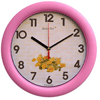  골든벨시계 벽돌무늬 컬러플 핑크 라운드 벽시계 (GB4086)